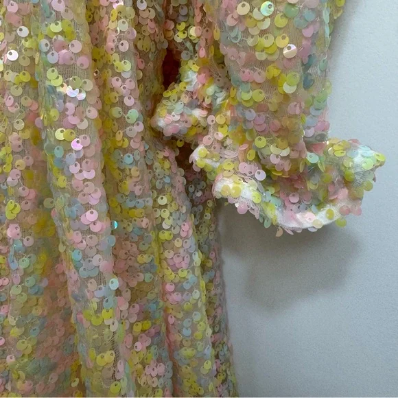 Selkie The Rainbow Sequin Puff Dress - Picture 11 of 16